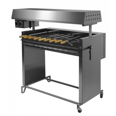 Шашлычница на твердом топливе и газе Ф2ШГ